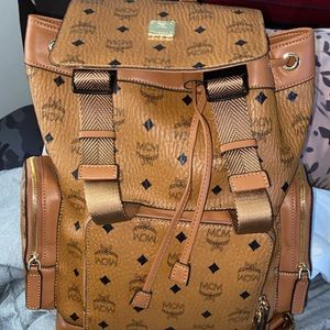 MCM small back pack brown classic
